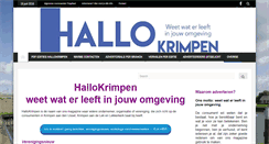 Desktop Screenshot of hallokrimpen.nl