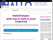 Tablet Screenshot of hallokrimpen.nl